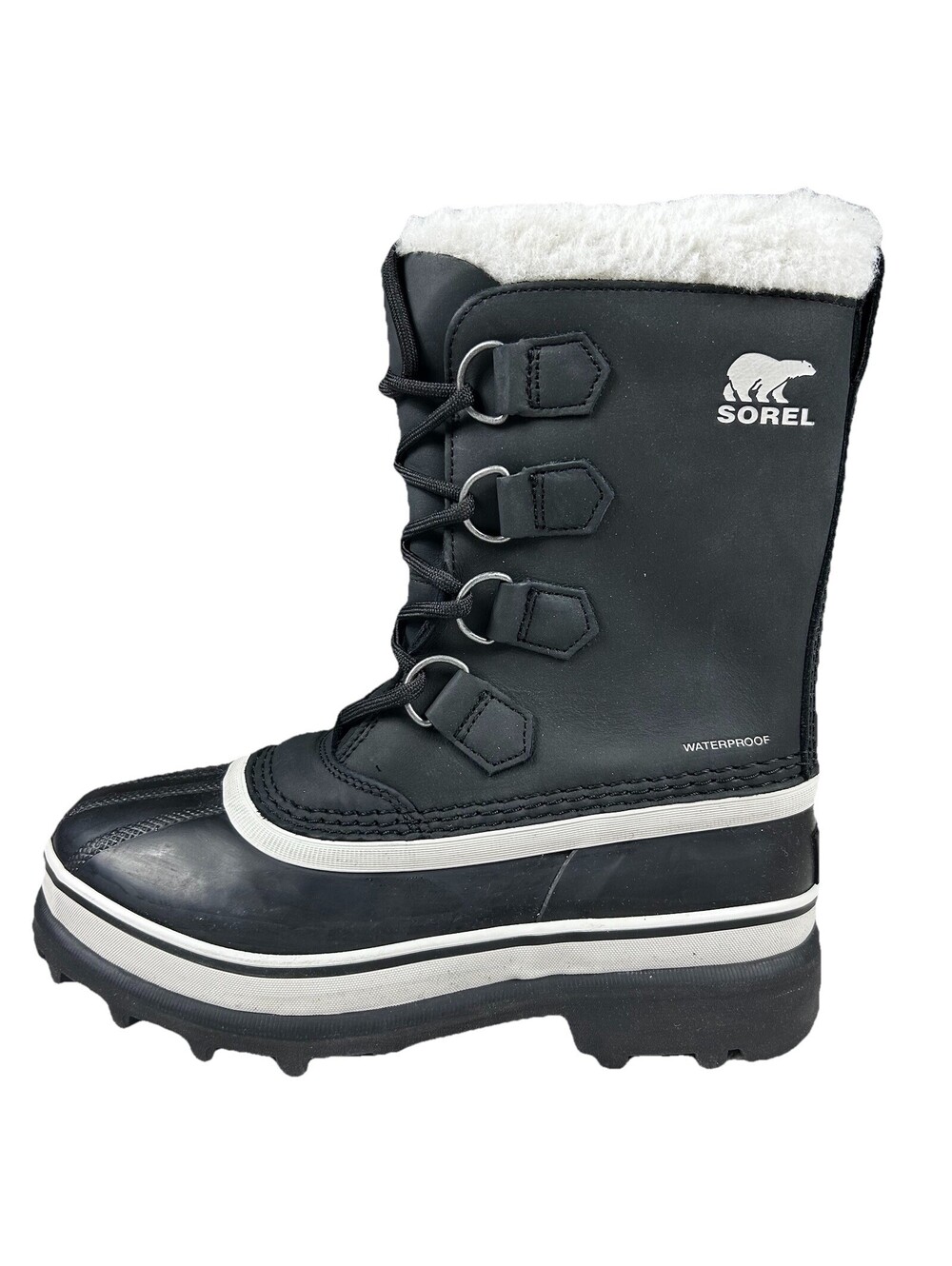 Sorel Caribou WP Women's Insulated Waterproof Snow Boots Size 7 Black Stone New